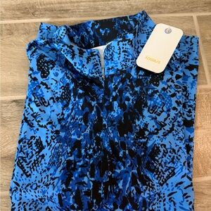 ACEGOLFS Blue and Black Patterned Shirt